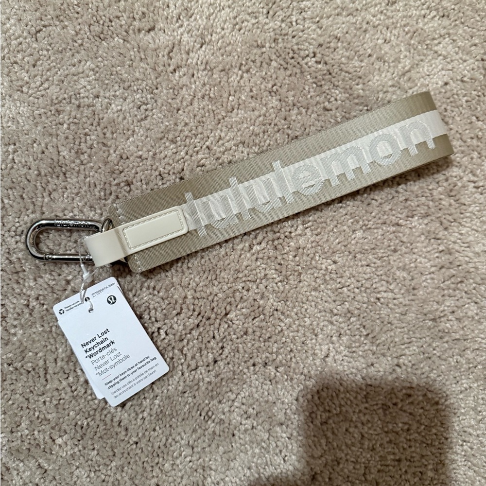 Lululemon Beige Keychain Strap